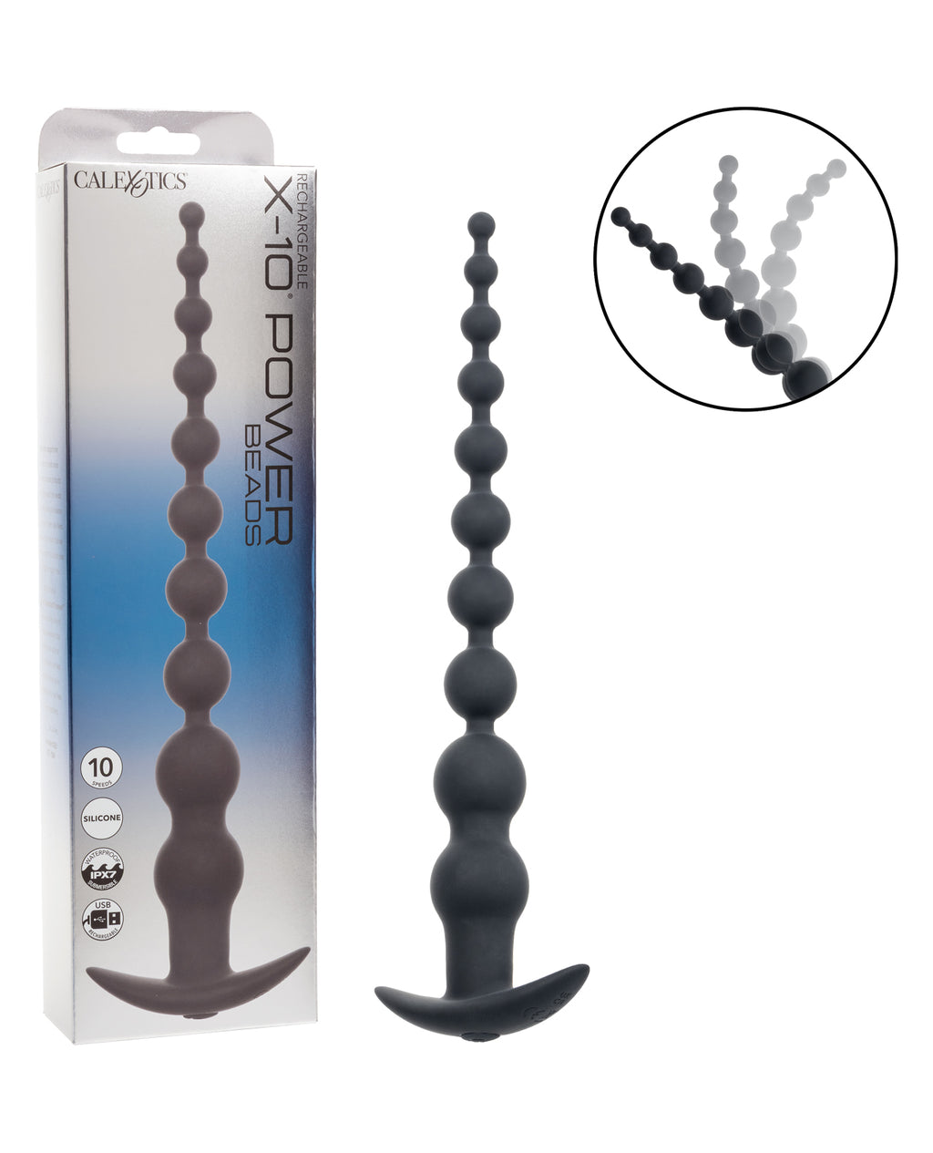 Bead R10 Rechargeable X-10 Power Beads - Black – ExcitingToys.com
