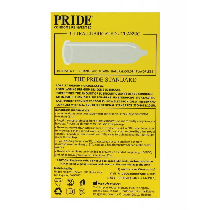 Pride Classic Condoms - Pack of 12 – ExcitingToys.com