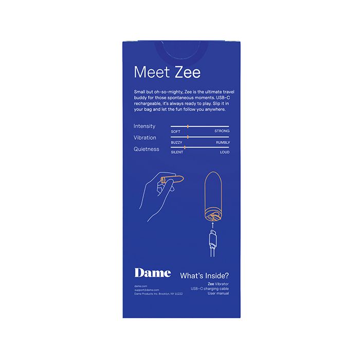Dame Zee Bullet Vibrator - Periwinkle