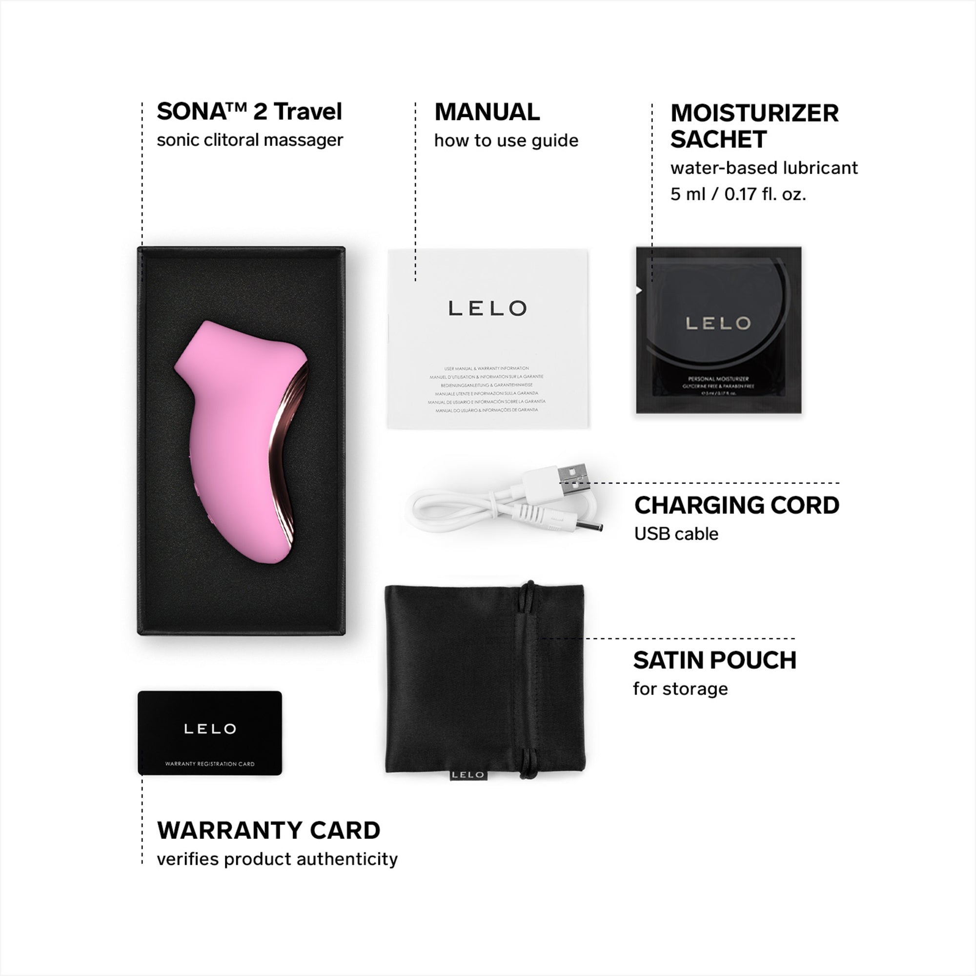 LELO SONA 2 Travel Pink